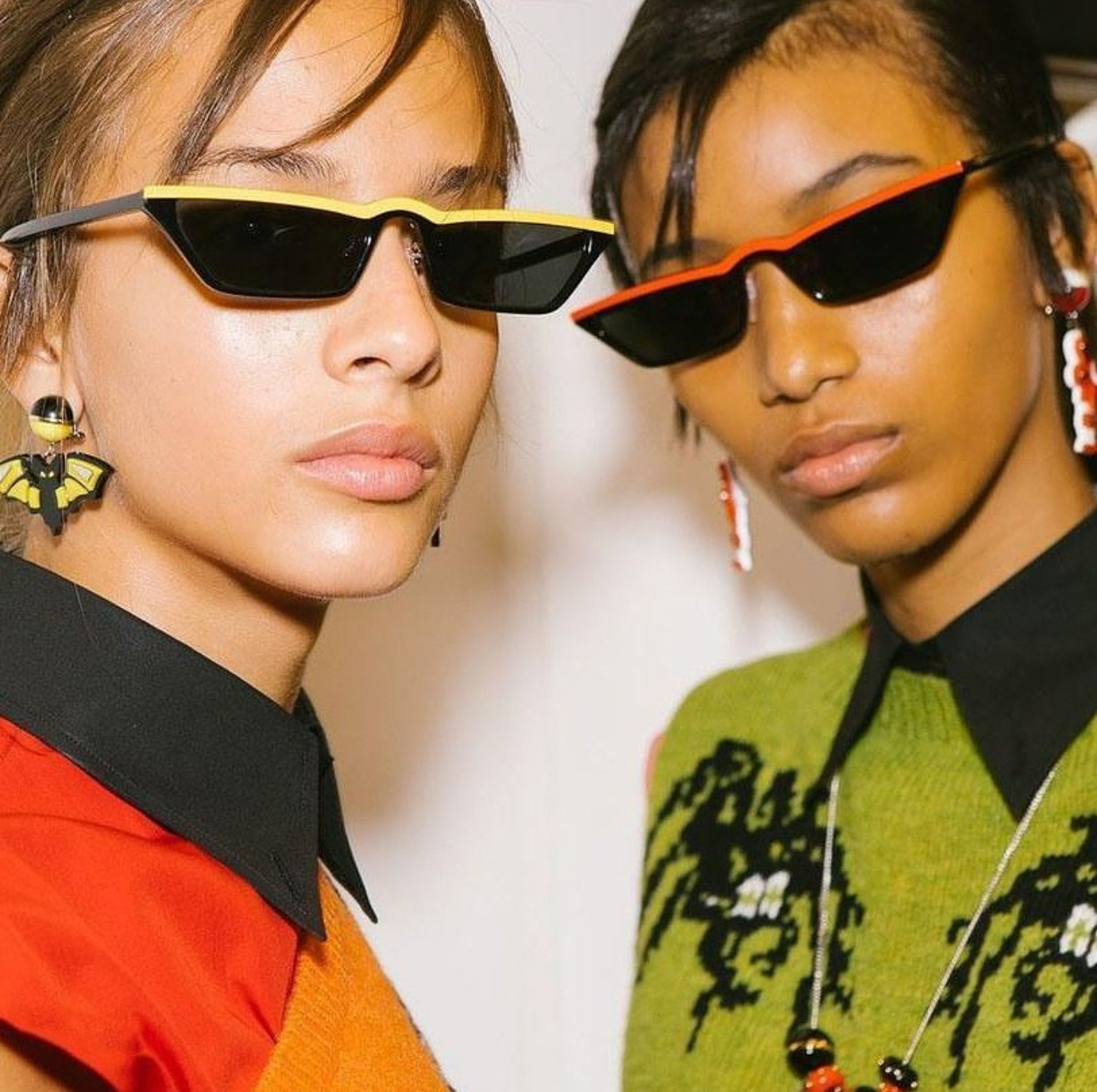 Men Women Trend Small Box Cool Cat Eye Glasses Outdoor Catwalk Travel Sunshade