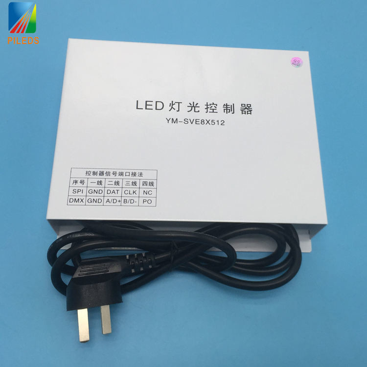 YM-SVE8X512 ARTNET DMX LED Controller 8 Port Sub Control 265V Input Voltage
