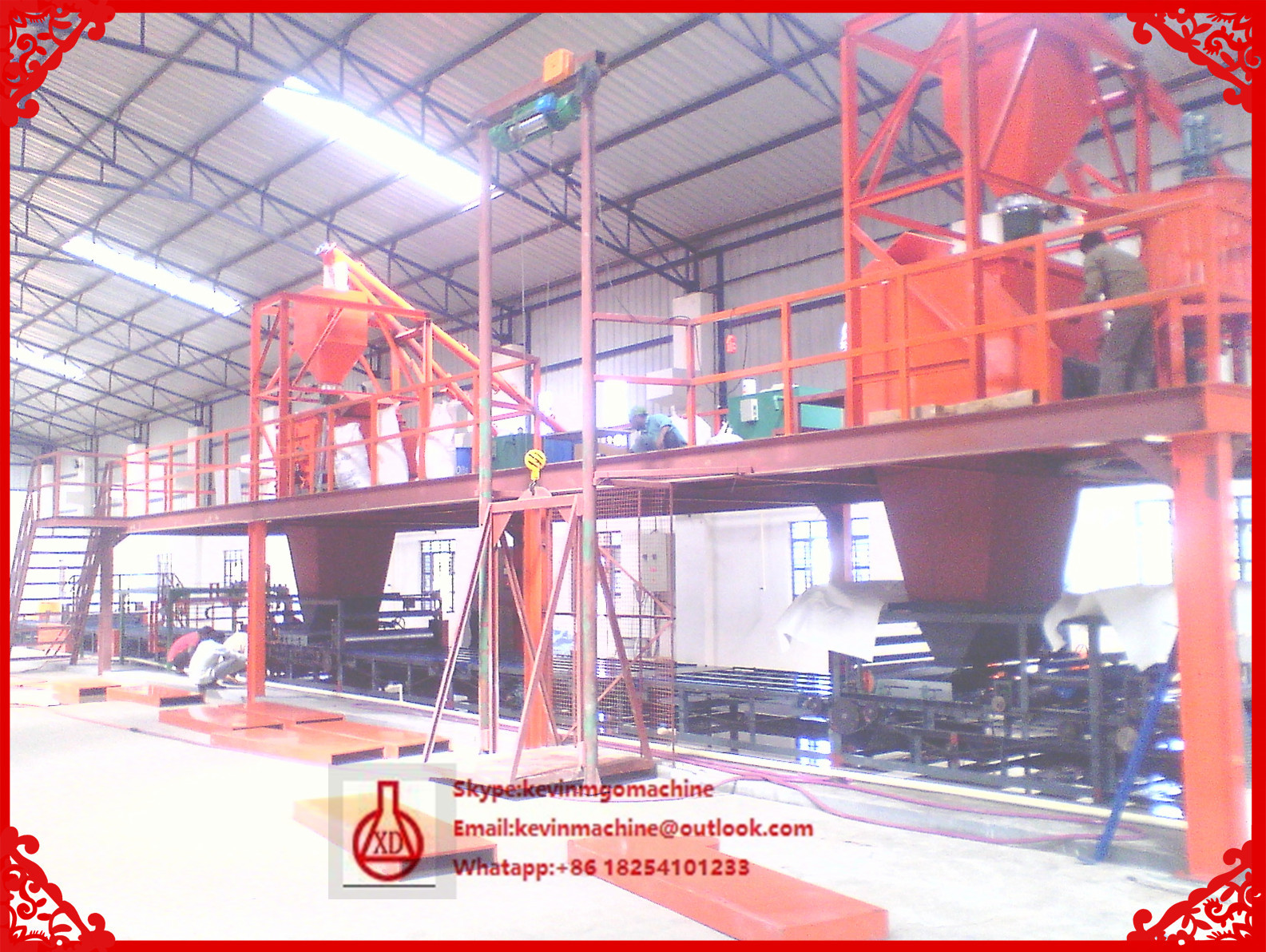 High Performance Straw Board Machine , Automatic Fiber Cement Mgo Board Machine