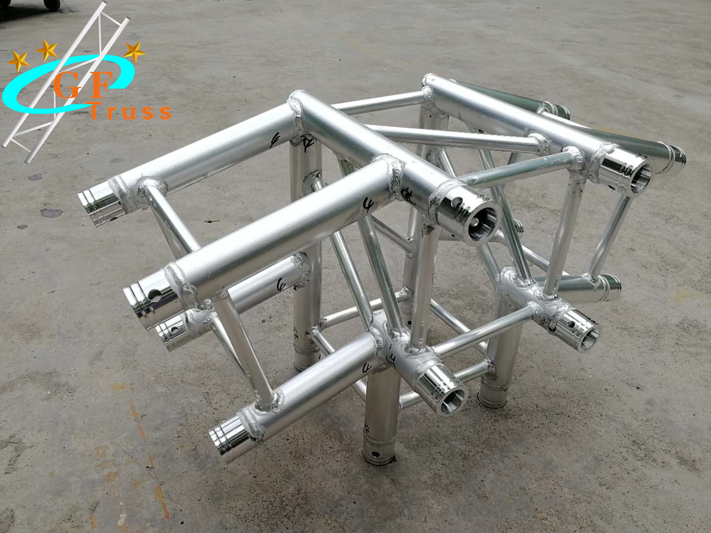 Box Corner 6-way for Bolt & Nut Truss Lighting Screw Trussing for Sporting Events Stage