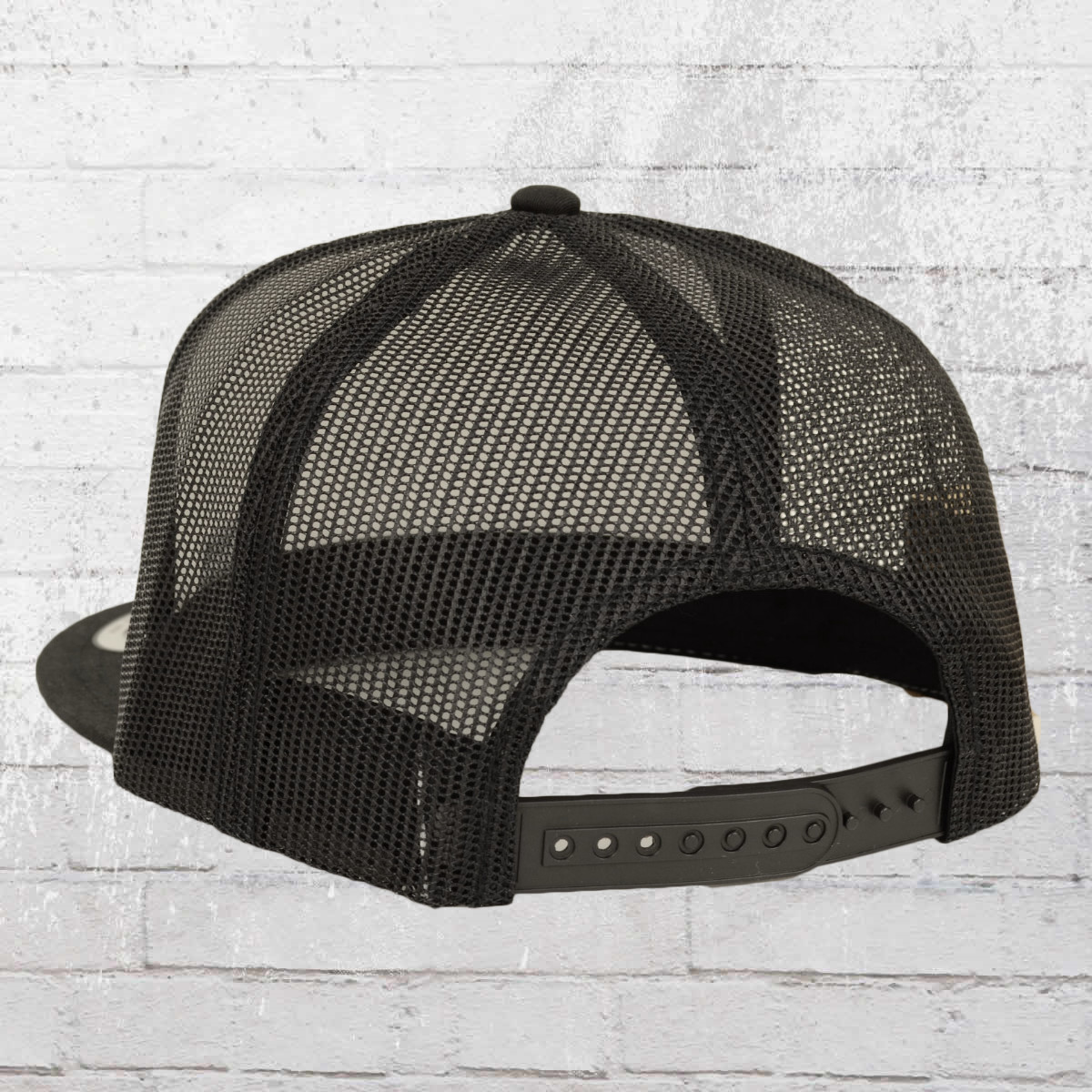 Plastic Closure Mesh Trucker Hats Blank 5 Panel Colorful Snapback Cap Cotton Sweatband