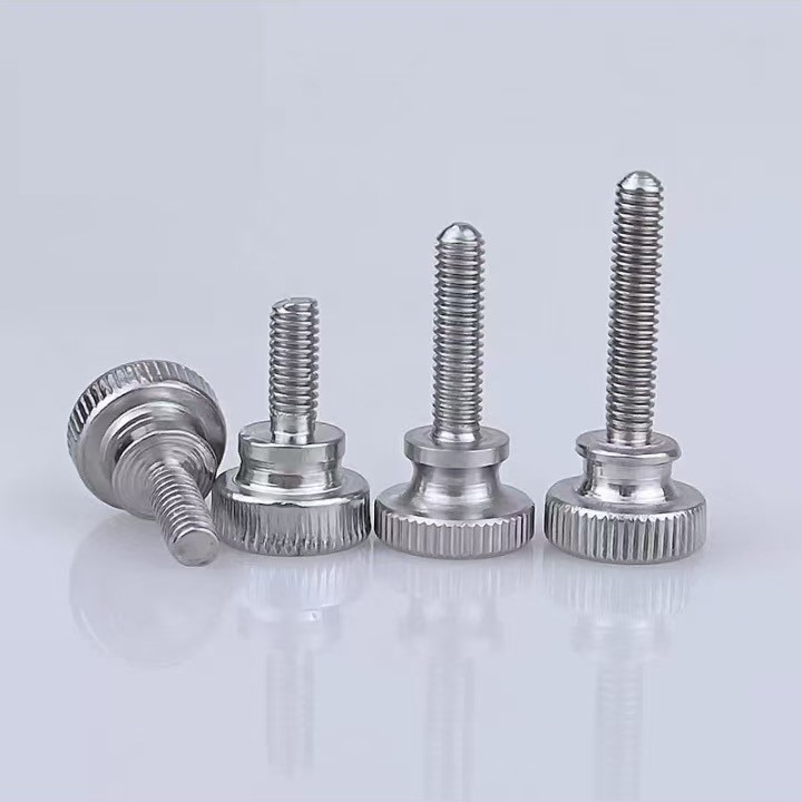 NXF ASTM A790M A479 Duplex Stainless Steel S32205 UNS S31803 S32205 DIN 1.4462 M2-M10 Round Head Knurled Thumb Screw