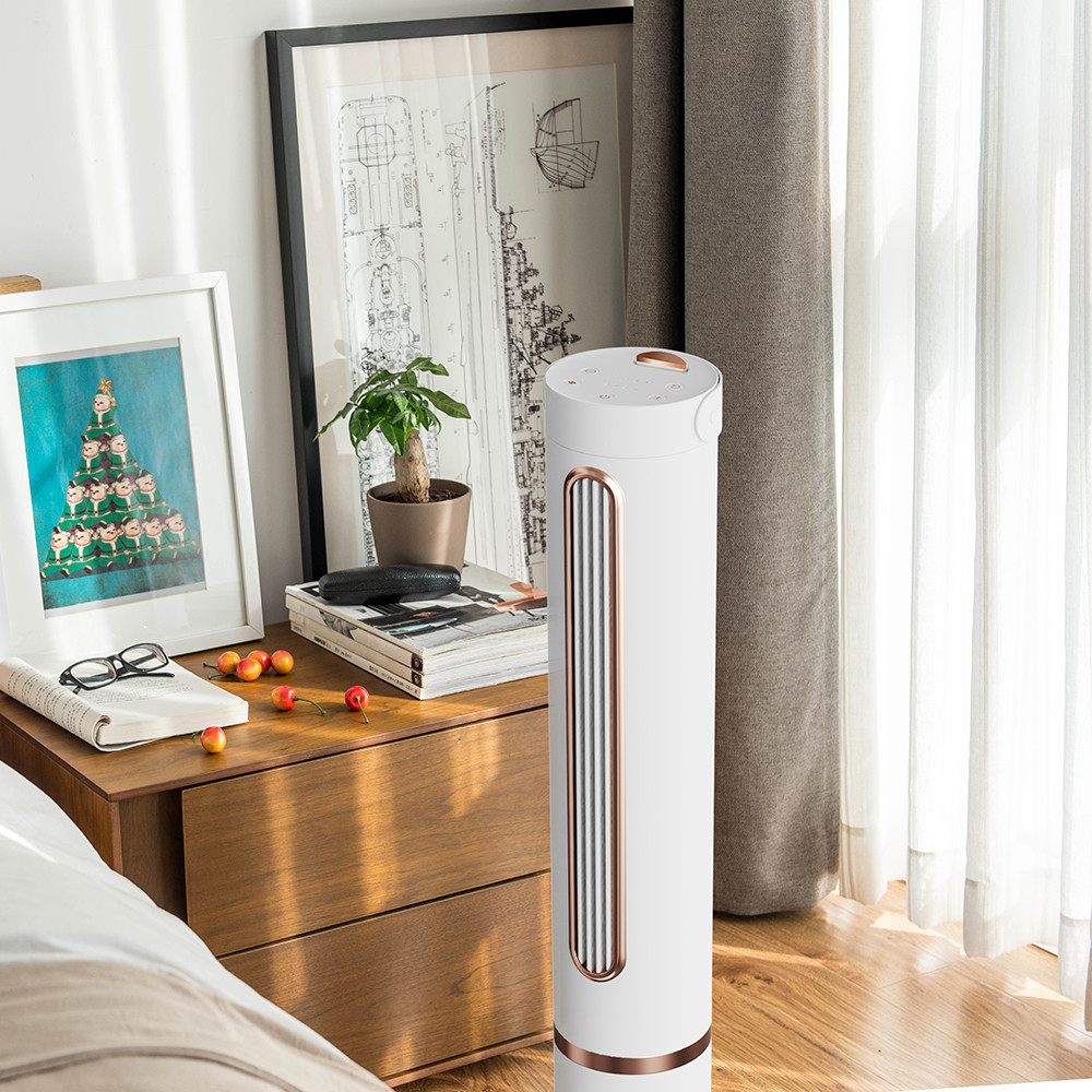 10000mAh Evaporative Air Cooling Fan 3 Speed Oscillation Timer Remote Control Tower Fan
