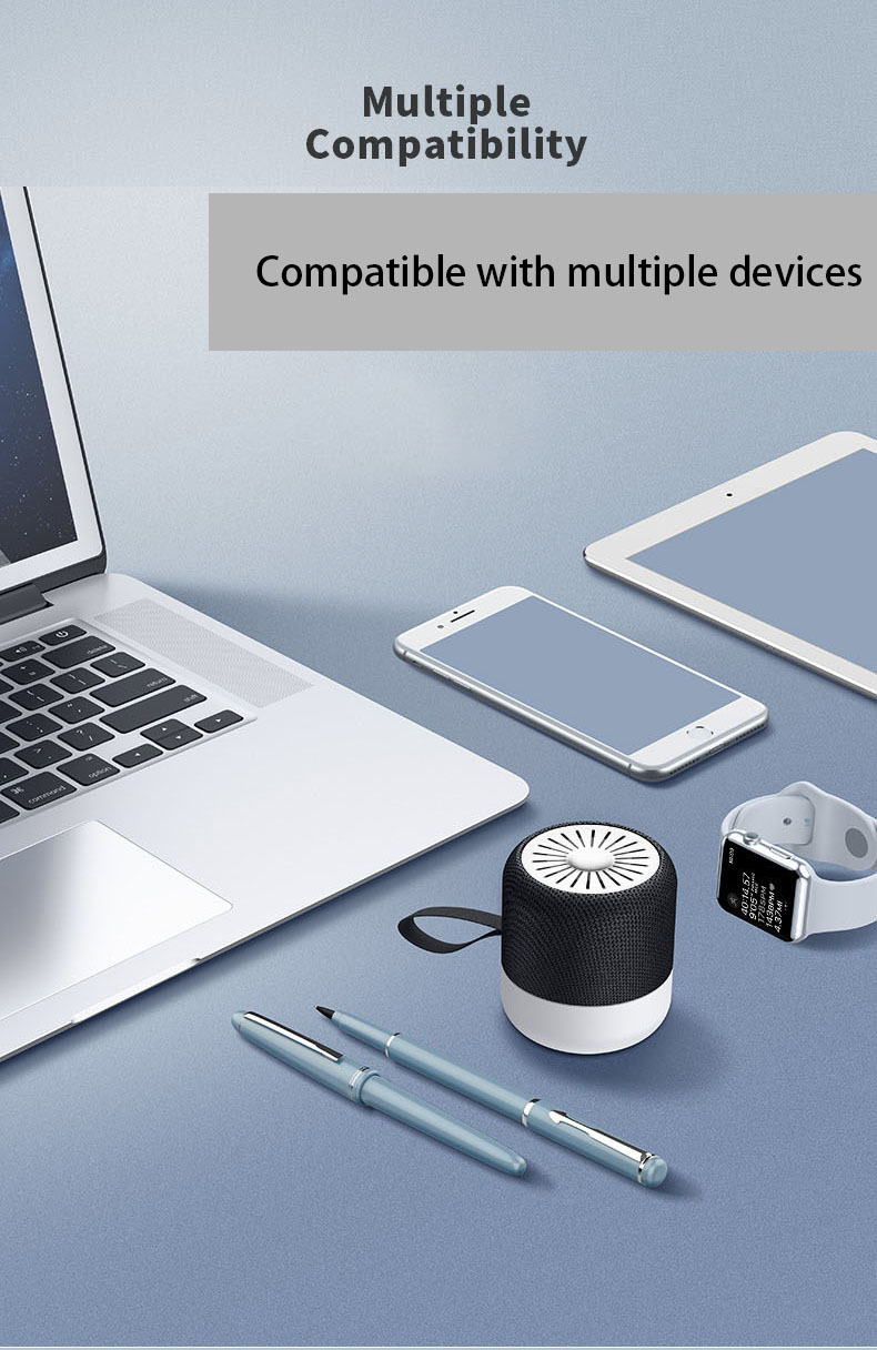 Super mini fabric AUX supported Portable Blue-tooth Speaker