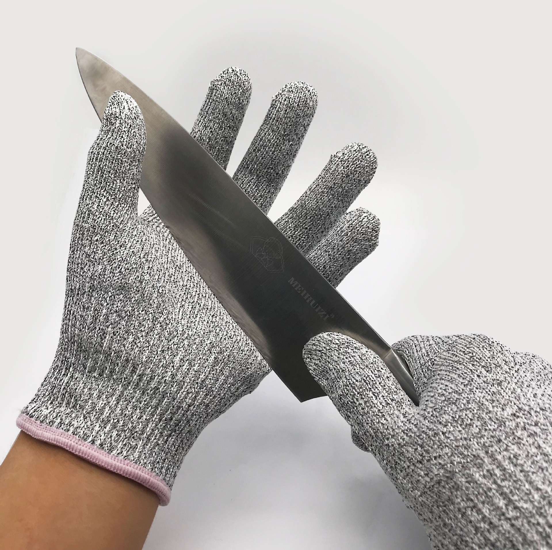 HPPE PU Coated Cut Resistant Safety Work Gloves Level 5 Anti Cut Gloves for Construction