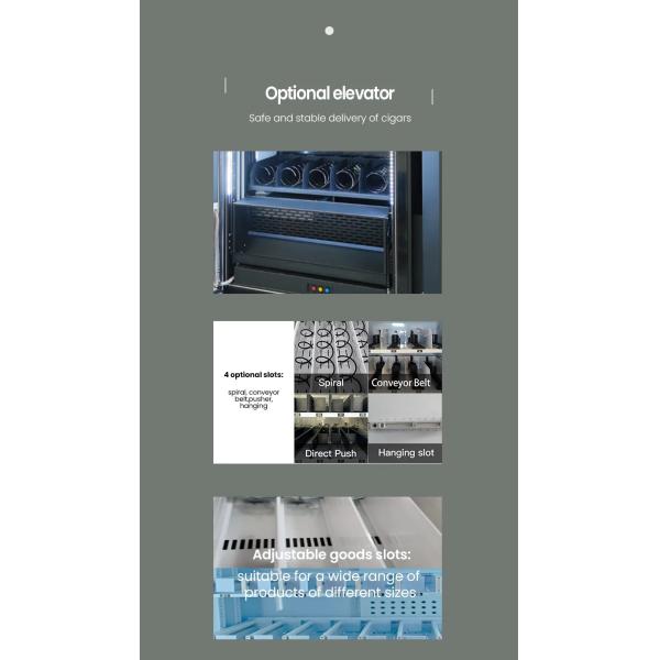 600 Pcs Innovative CBD Cigar Vending Machine With Age Checker Card Reader