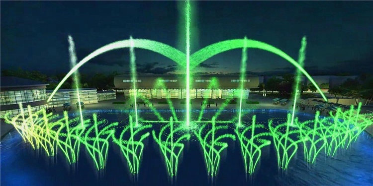 Park Music Super High Water Spray Fountain Musical Signal Control