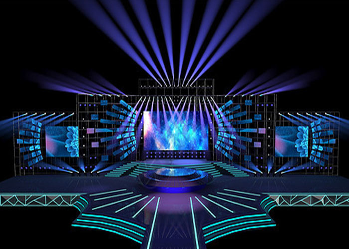 Front Service Rental LED Displays Anti Collision Outdoor Stage Background Led Display