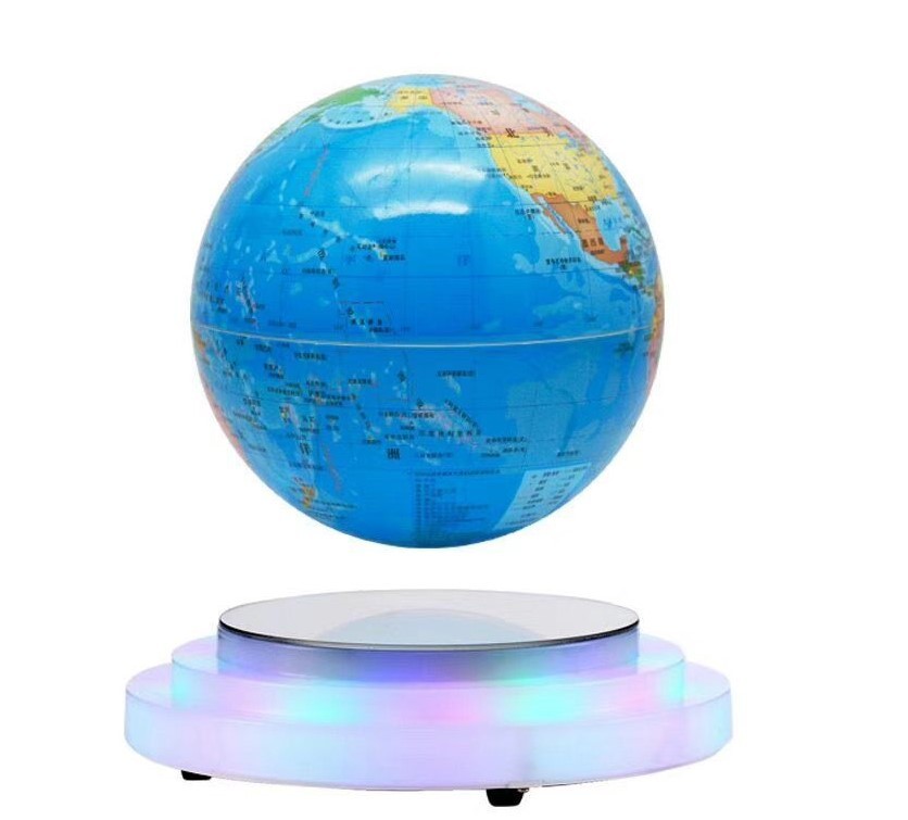 colorful led Light Levitating floating World Map Globe 6inch 7inch 8inch Decor Planet Earth Map Gift