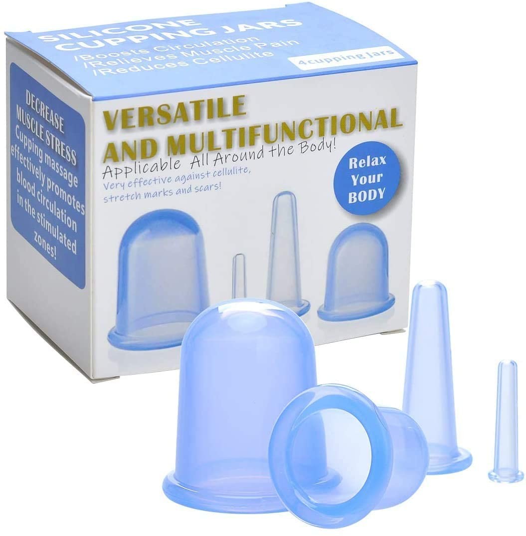 4 Pcs Different Size Cupping Therapy Sets For Body Detoxification