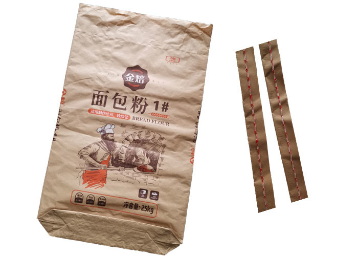Hygiene Packing Sewn Open Mouth Multiwall Paper Bags Multiwall Paper Sacks Odorless