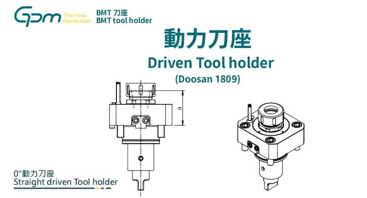 Cnc Lathe Bmt65 Driven Tool Holders Lathe Live Tooling Holders For Machinery Repair Shops