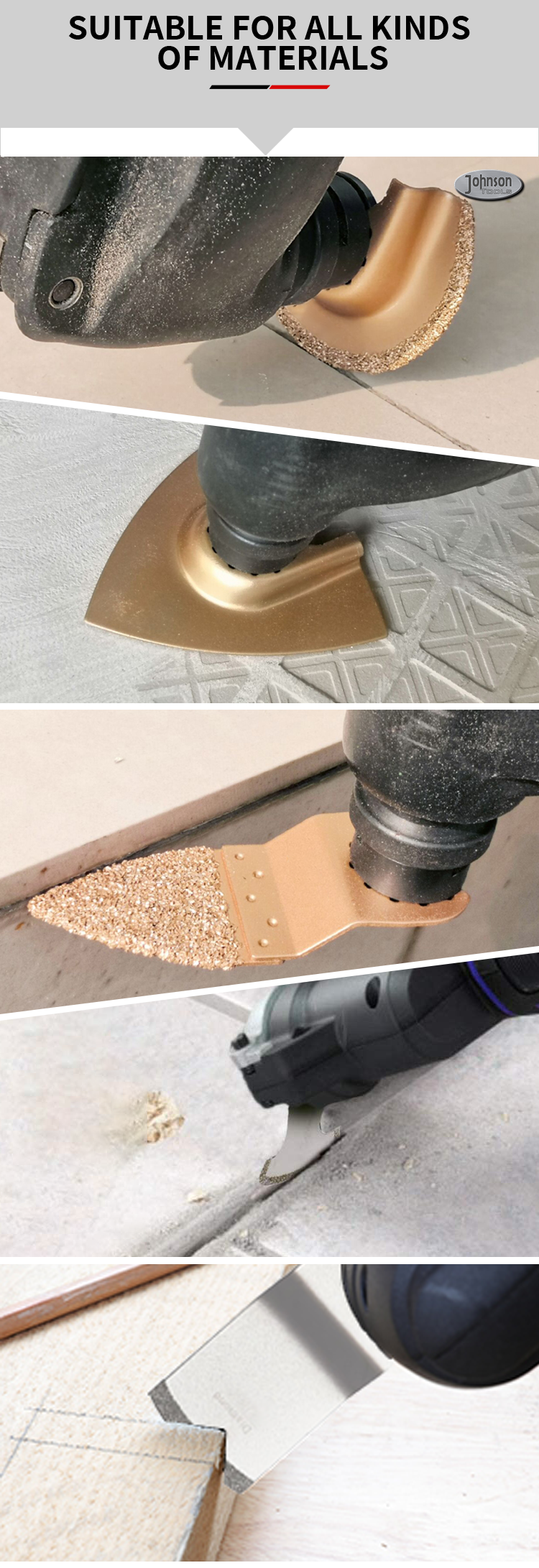 35mm Plunge Cutting Oscillating Tool Blades Attachments For Metal Closed Type