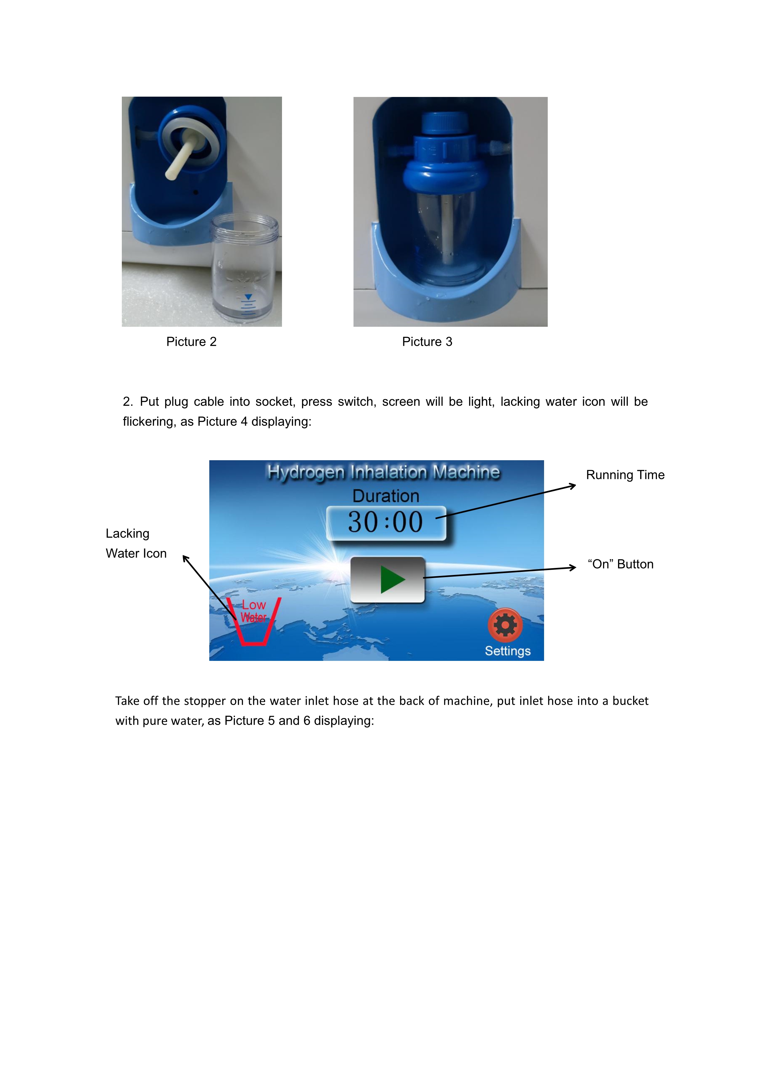 High Capacity Pem Hydrogen And Oxygen Generator Inhaler Hydrogen Inhalation Machine White