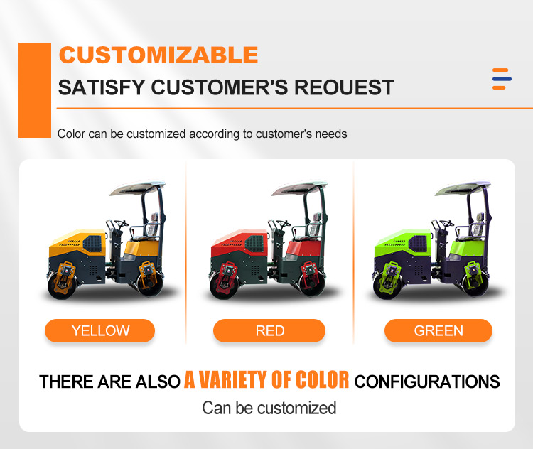 28.5 kw YL1100 2.5 Ton Construction Machinery Road Roller with Water Sprinkling Model