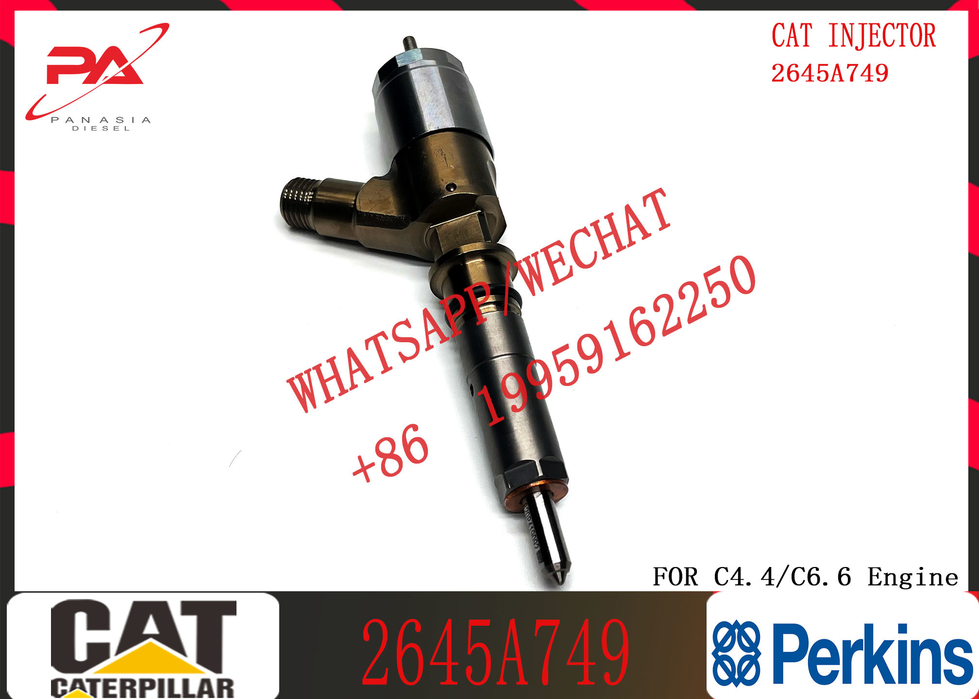 fuel injector 2645A749 10R-7672 2645A718 10R-7673 10R-7676 2645A734 10R-7674 10R-7668 for cat C6.6 engine