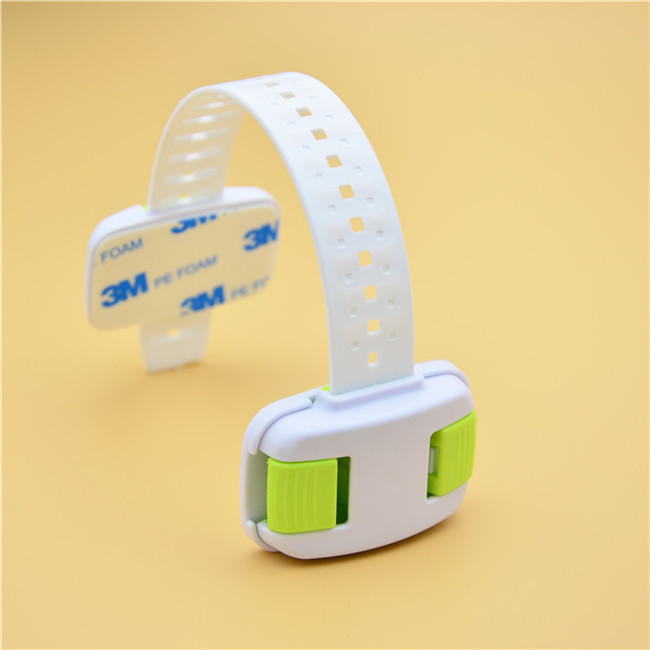 Adjustable Strap Length Baby Safety Cabinet Locks , Child Safety Drawer Locks