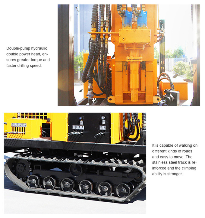 ST 180 Water Well Drilling Rig Machine Deep Underground Rocky Blasting Strong Drill Equipment