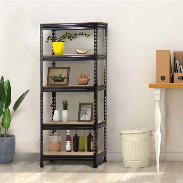 Metal Angle Steel Rack Boltless Stacking 4-5 Layer Outer Hoist Hole Shelf