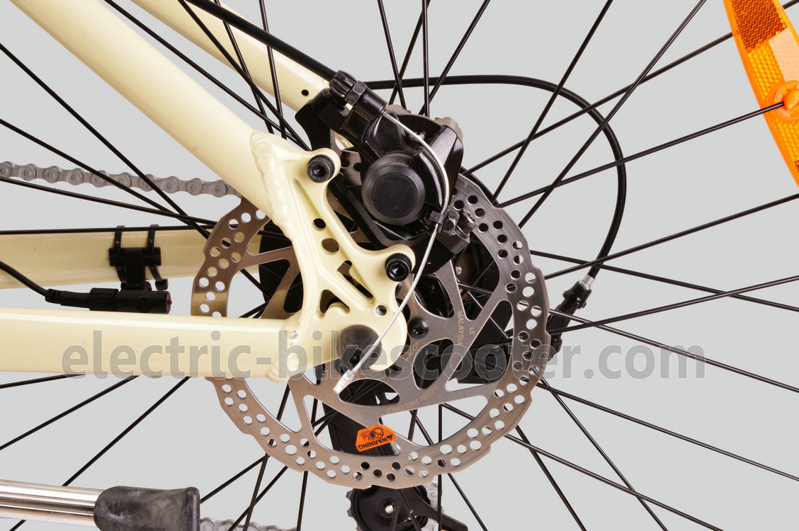 32km/H Mens Mid Motor Electric Bike , 36V 350W Mid Motor Electric Mountain Bike