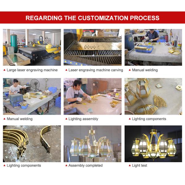 Gold Single Head Modern Copper Pendant Light Copper Glass Pendant Light With LED Light Source