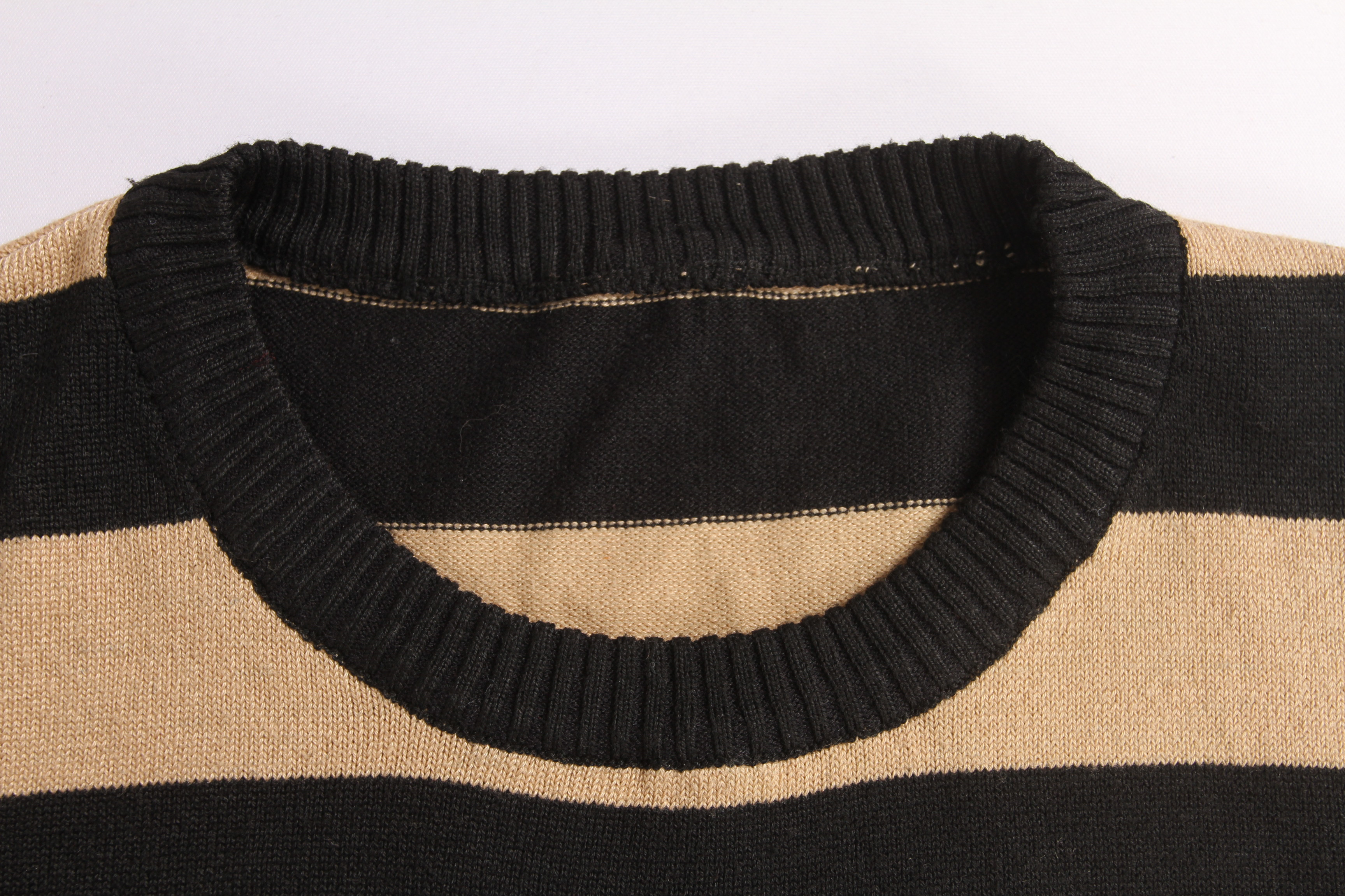 Polyester Womens Striped Long Sleeve Sweater For Autumn