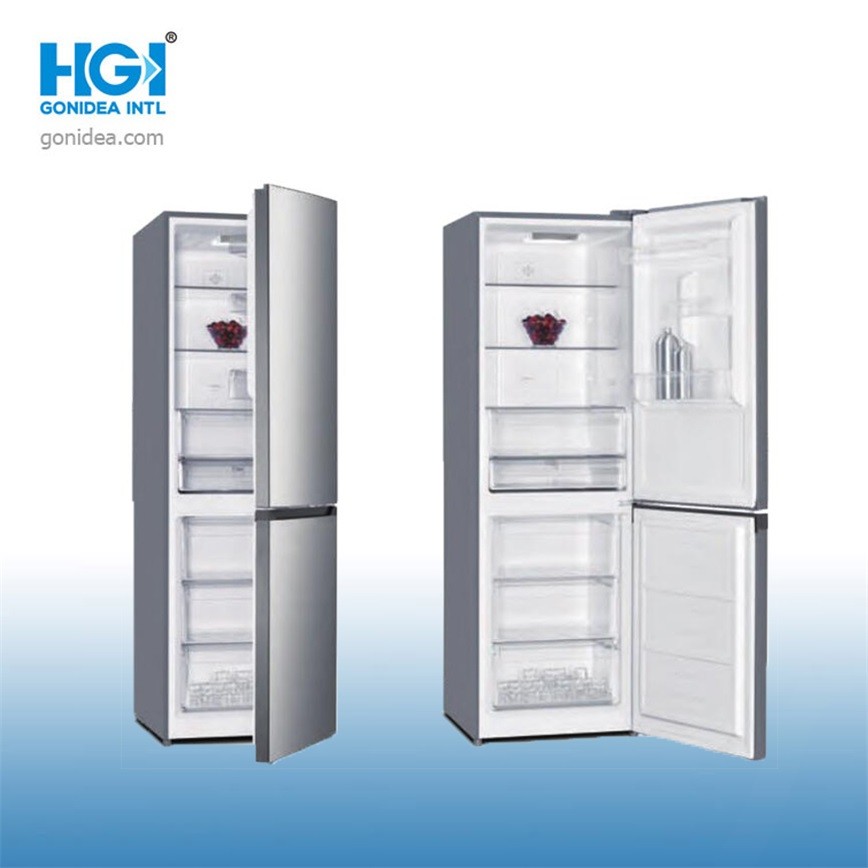 250L Frost Free Double Door Bottom Freezer Refrigerator With Water Dispenser