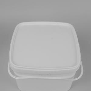 Buy cheap ISO9001 Certification White Square Plastic Buckets 3 Liter product