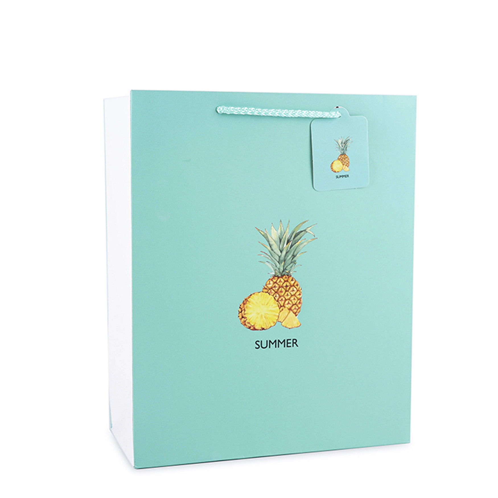 Custom Logo Kid Gift Branded Paper Bags Cute Animal Cartoon Printed