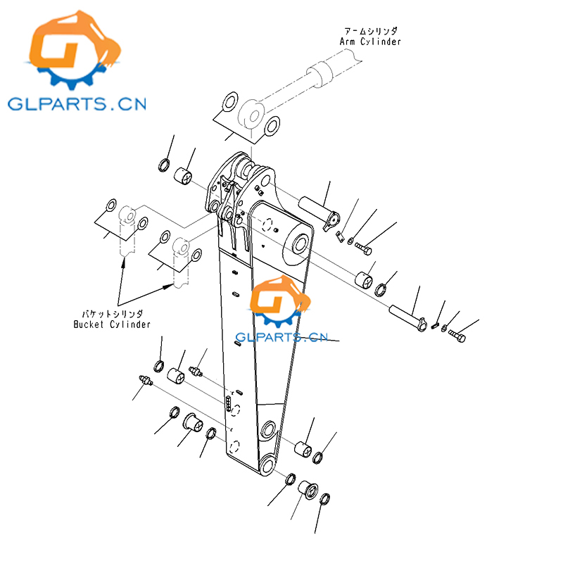 21N-70-32550 21N-70-34180 Excavator Bushing For PC1250-7 PC1250-8 PC1100SP-6