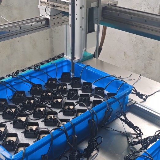 PLC Control Automated Epoxy Dispenser 350KG Automatic Glue Dispensing Machine 220V