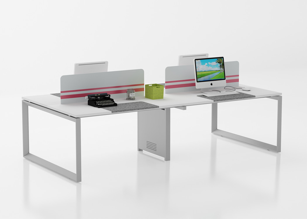 Steel Frame Office Conference Table , MFC Top Meeting Room Table