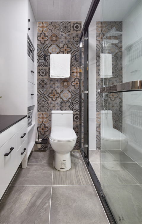 Building Floral Pattern 300 X 300mm Bathroom Ceramic Tile