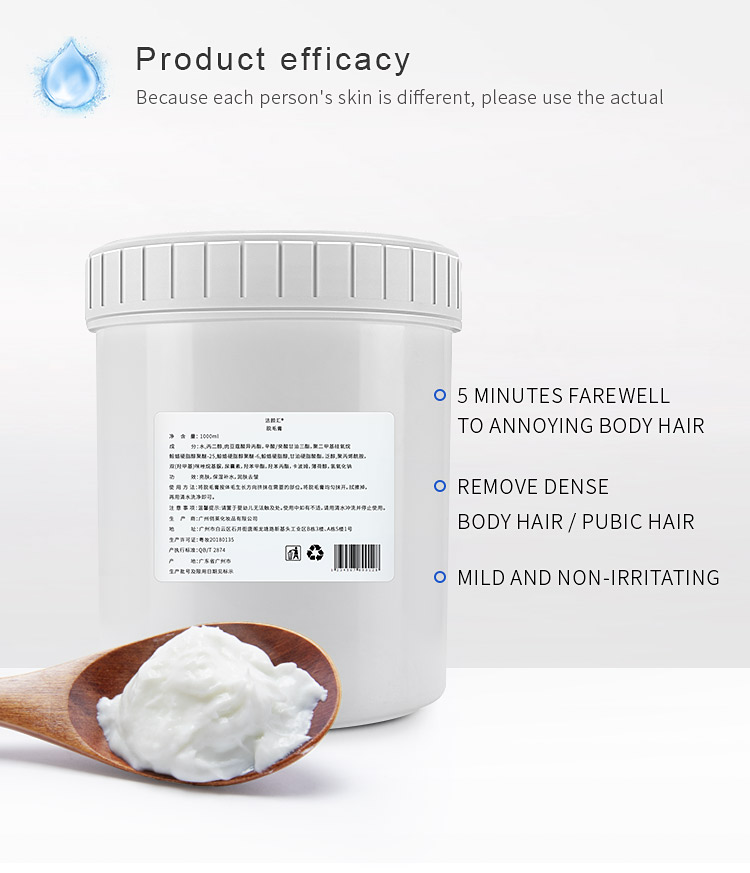 Gentle Body Hair Removal Cream Bodycare Cosmetics Paraben Free