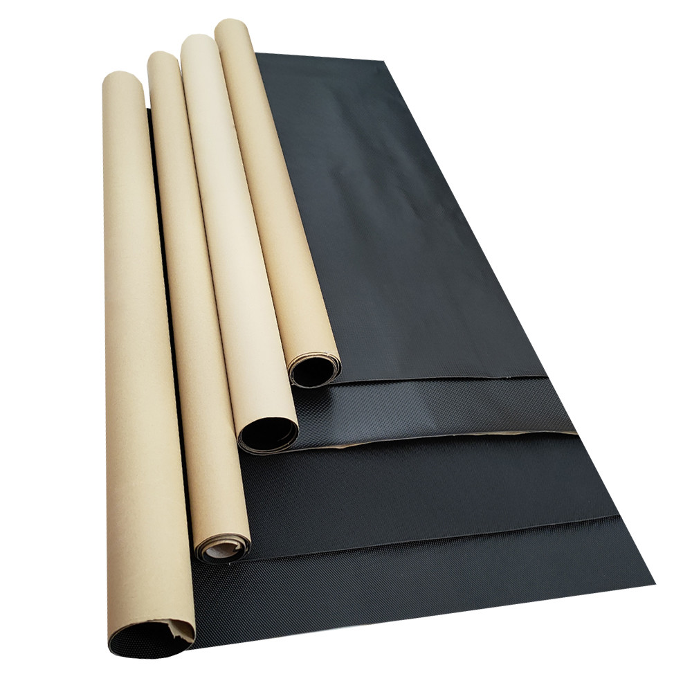 Leather grain non-slip black PVC mats/grounding mat / floor protection mat