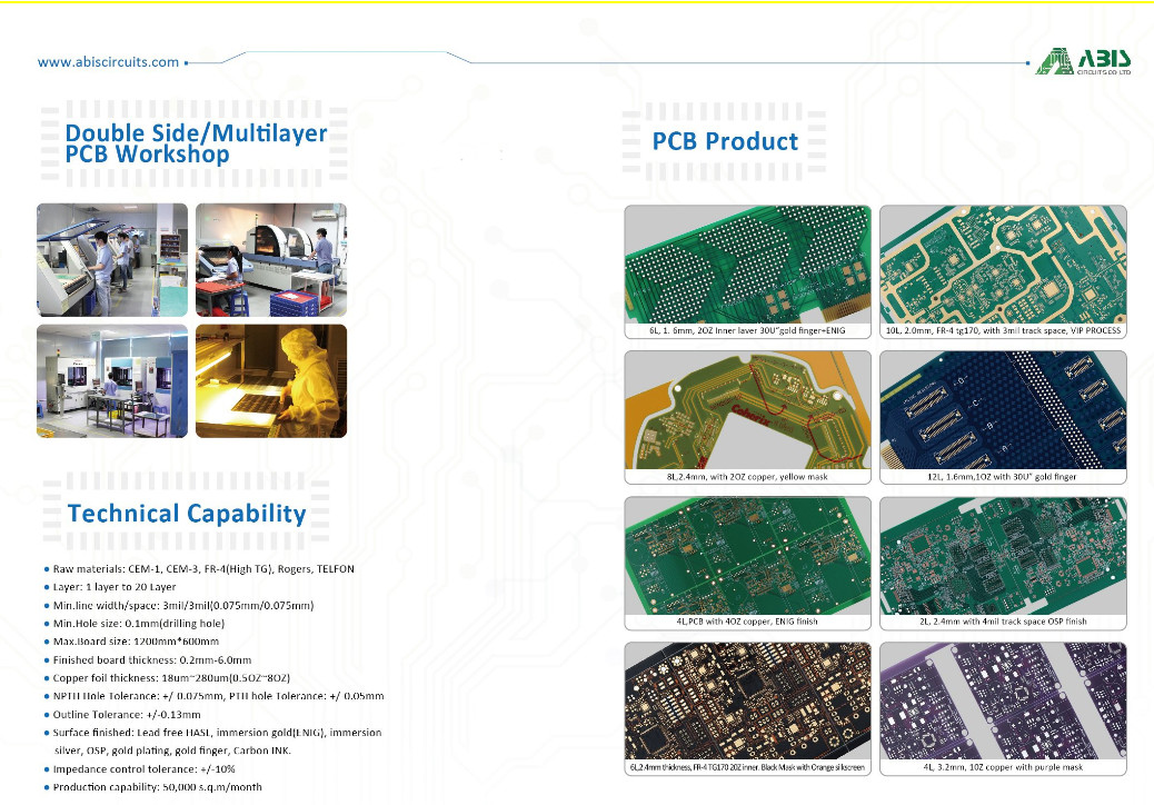 HASL Enig Electronics Fr4 Al Based 1.6mm Rigid PCB Board