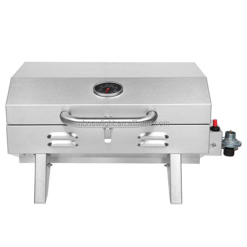 Portable Outdoor Gas Grill for Pizza BBQ Stainless Steel Countertops and Lightweight