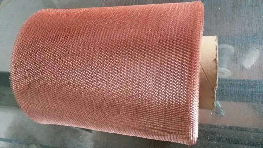 Anti Corrosion Brass / Cooper Expanded Metal Mesh For Electromagnetic Shielding