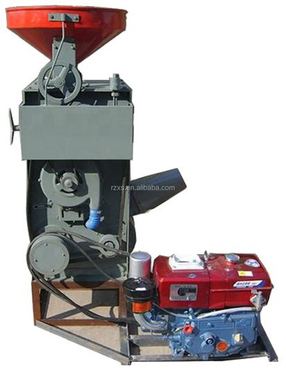 Auto Rice Mill Machine with Professional STR SB-50 Diesel Engine BRT Rice Milling Whitener