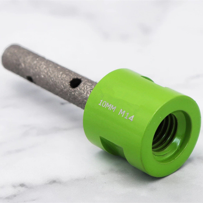 10mm Existing Hole Diamond Finger Tile Router Bit Vacuum Brazed