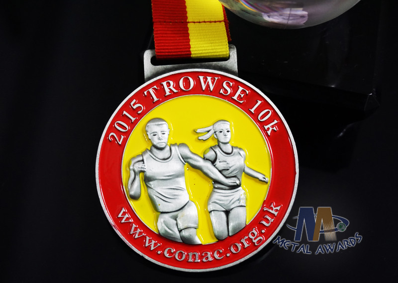 3D Design Custom Running Riding Sports Medals For Schools Color Run Medal 50mm Size