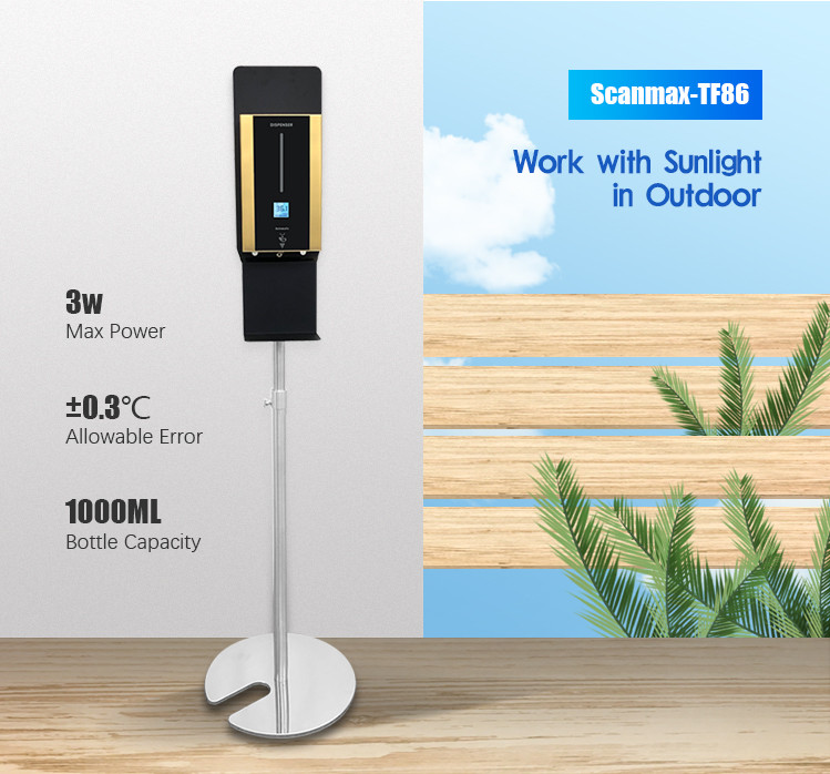 1000ML CE Digital Automatic Hand Sanitizer Dispenser Thermometer