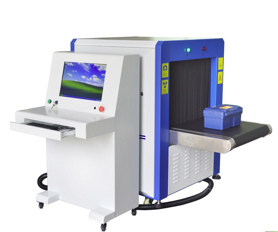 0.22 M / S Airport Baggage Scanner Metal Detector Machine With 650 X 500mm Tunnel Size