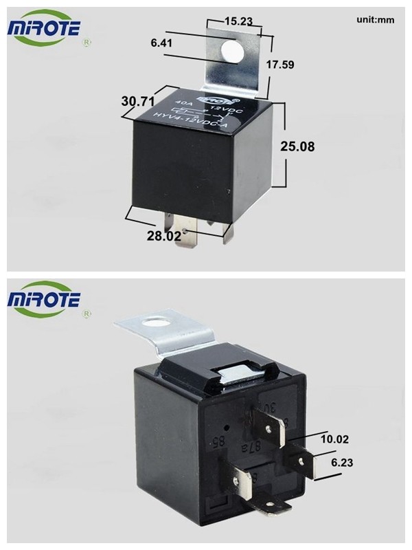 Vehicle System Automotive Micro Relay 12193602 Ry604 PCB 30A 5 Pin Buick Kia Hyundai