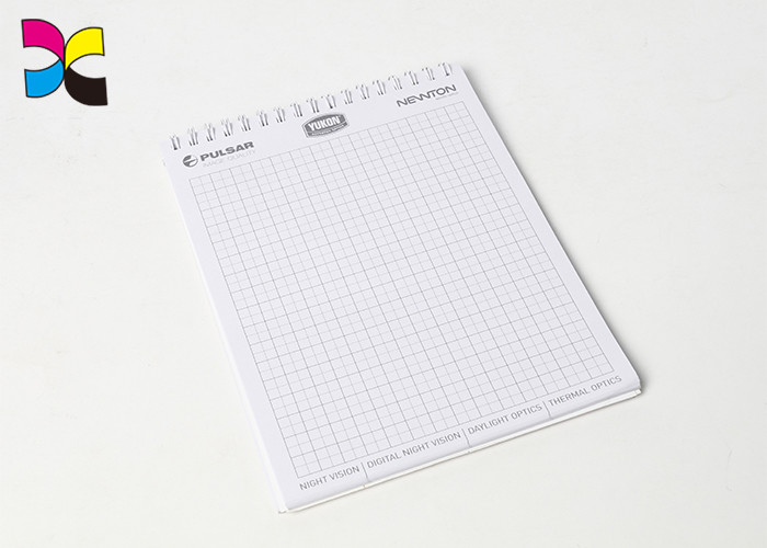 A5 100 Sheets Black Cover Spiral Binding Notebook CMYK / Pantone Printing