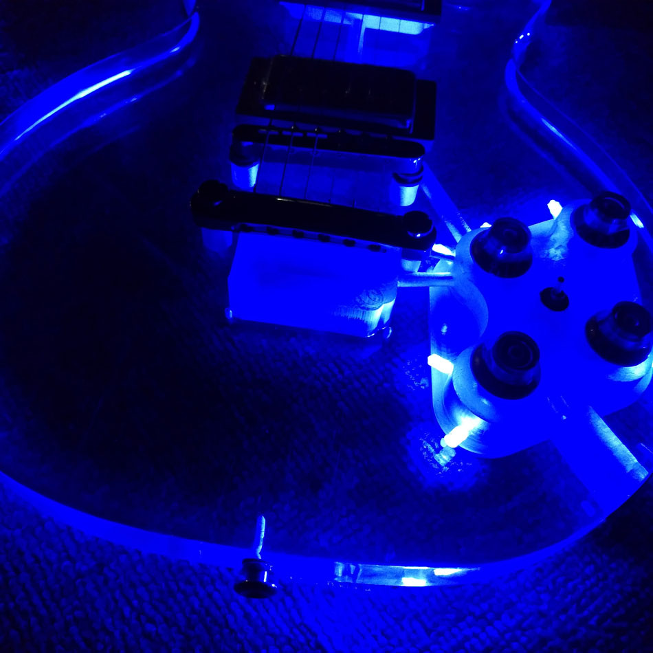 High quality Standard LP acrylic electric guitar, rosewood Fingerboard LED light LP 1959 R9 electric guitar, free shippi
