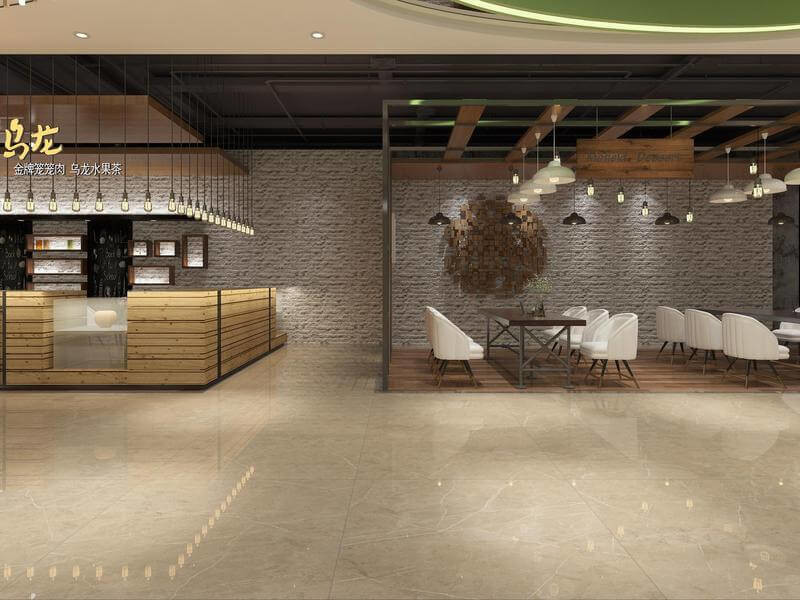 Grade AAA Scratch-Resistant Beige Tiles And 1200x1200x9mm Indoor Wall Polished Glazed Porcelain Tile For Living Room