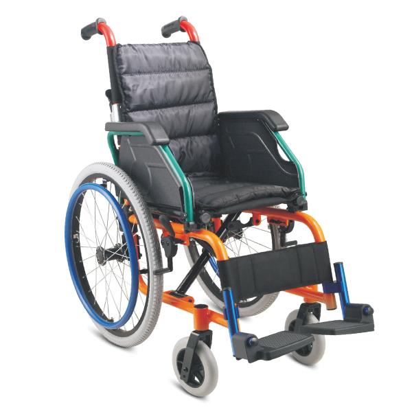 Pneumatic Wheel Drive Medical Wheelchair Manual Pediatric Wheelchair Solid