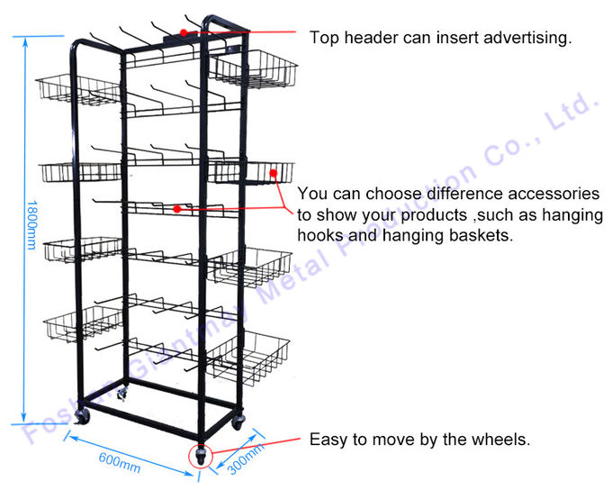 Potato Chip Display Candy Stand Wire Mesh Basket Shelf