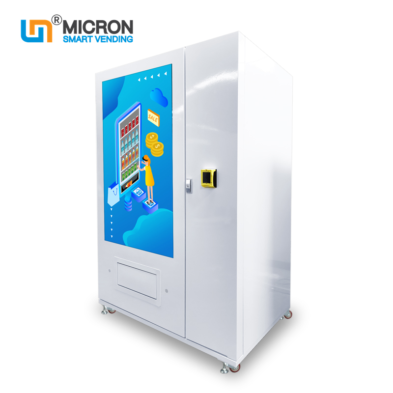 Intelligent Self Service Combo Vending Machine White Black Card Reader Bill Validator